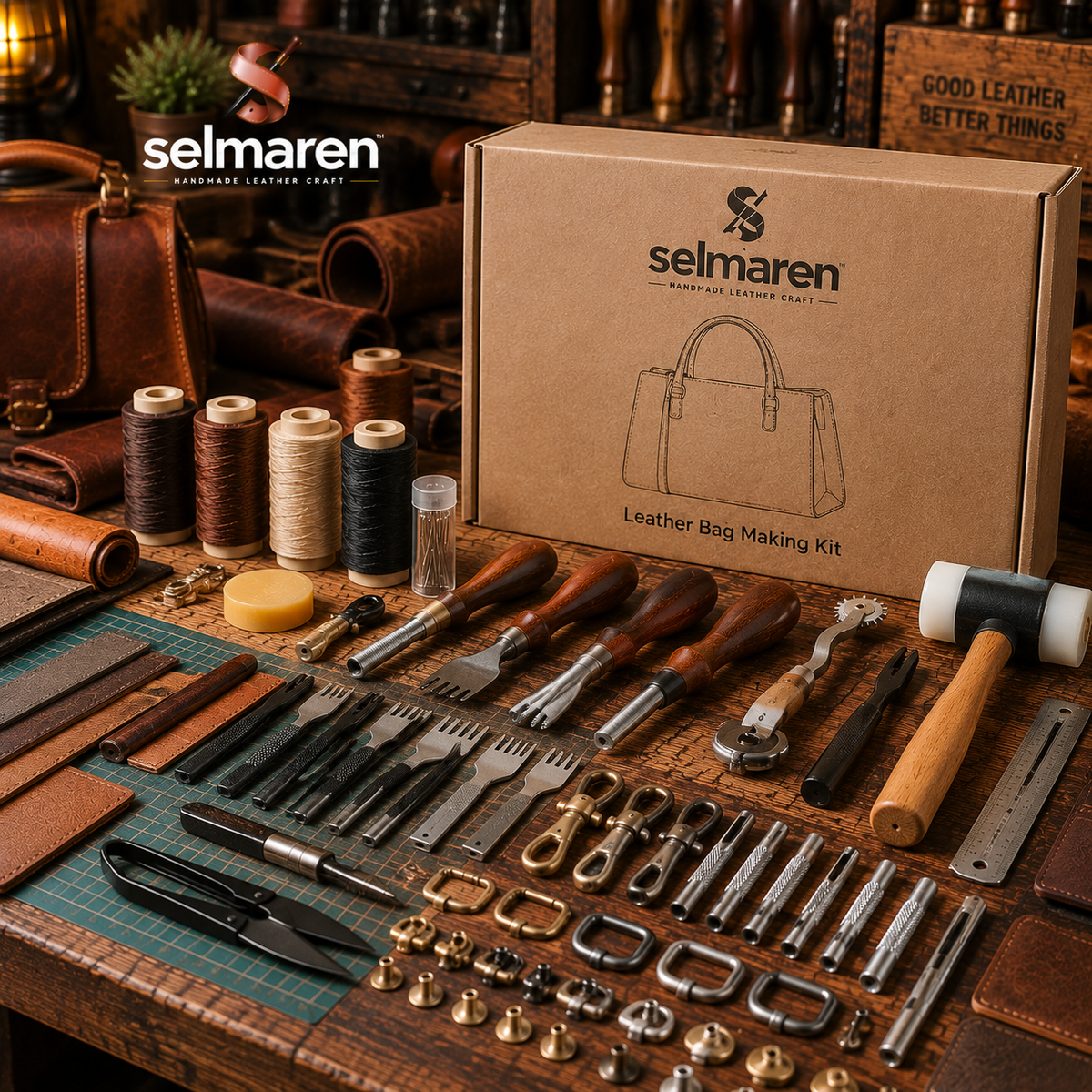 Leather Bag Making Kit – DIY Handmade Bag Craft Set