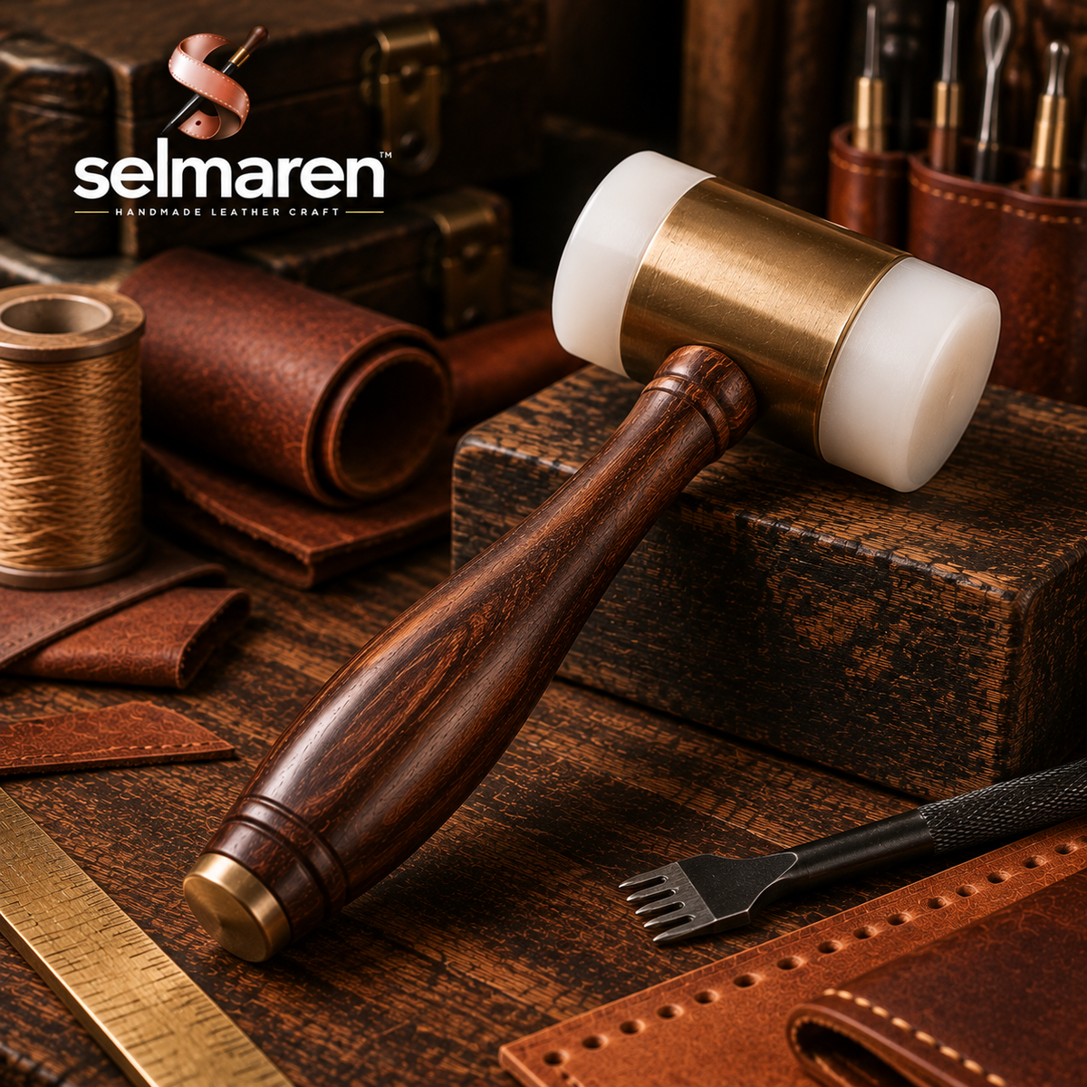 Leather Craft Hammer – Dual Head Leather Working Mallet
