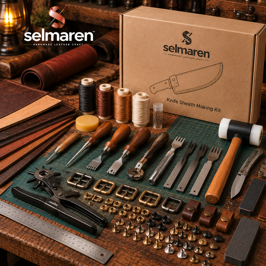 Leather Knife Sheath Making Kit – DIY Custom Sheath Craft Set