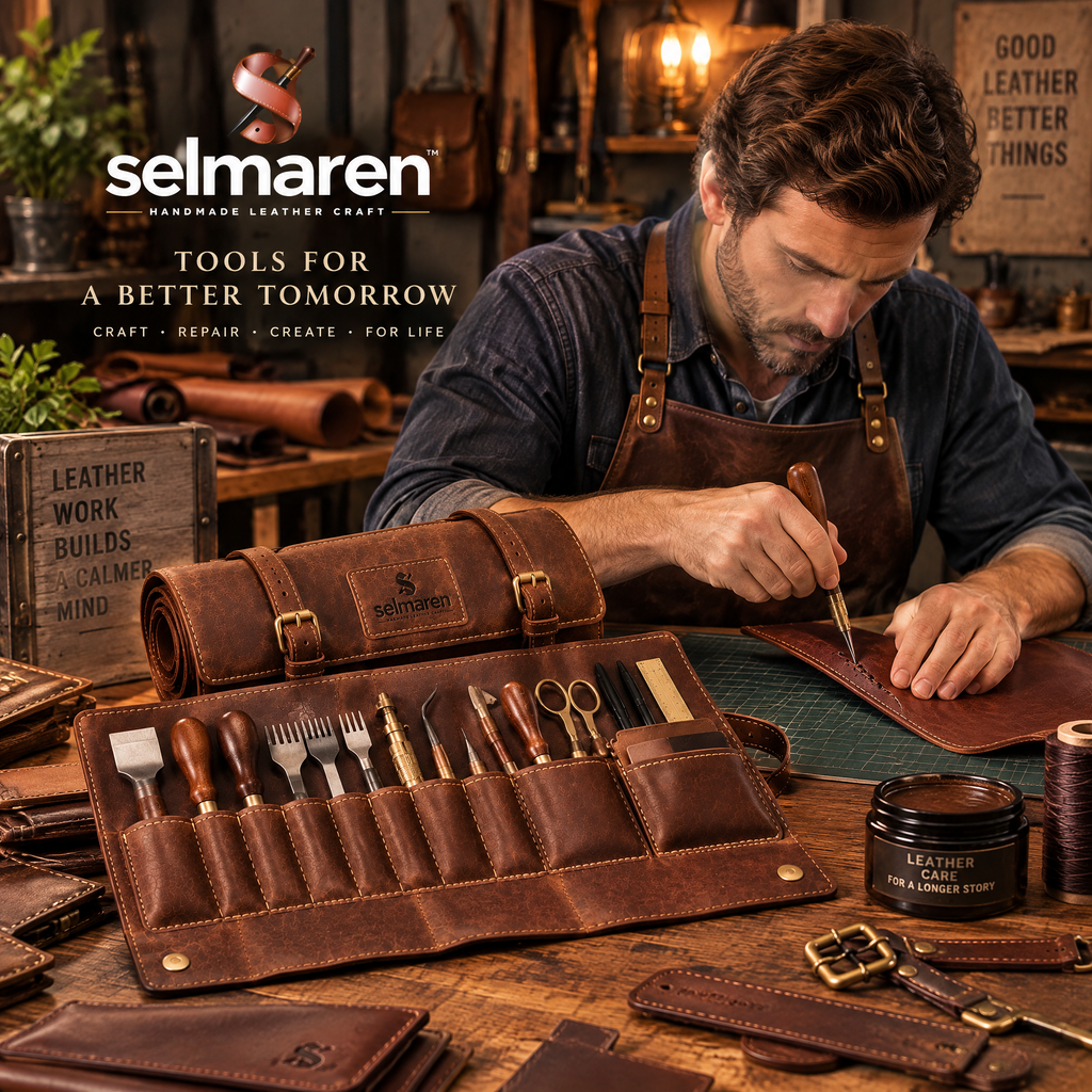 Vegetable Tanned Leather Sheets – Premium Leather Craft Material Pack