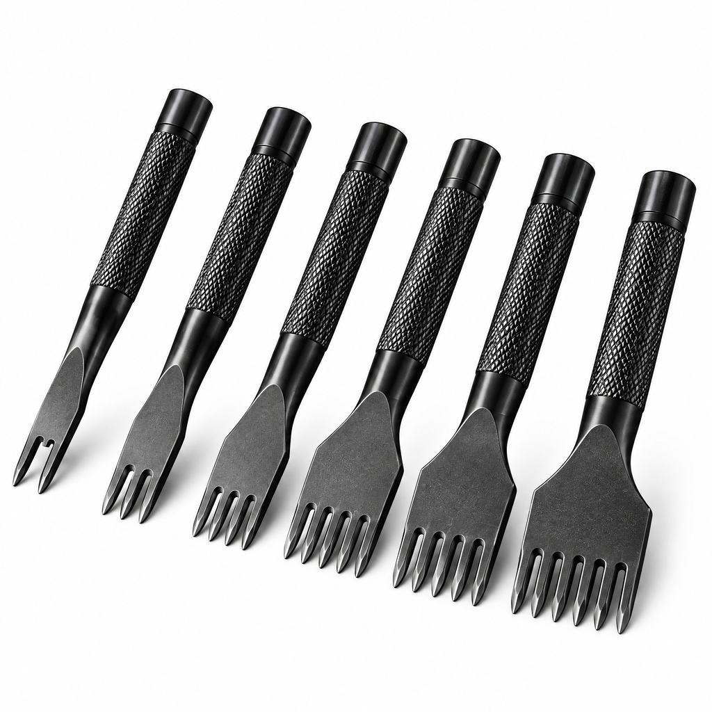 Leather Stitching Chisel Set – Premium Leather Pricking Irons for Handmade Crafts