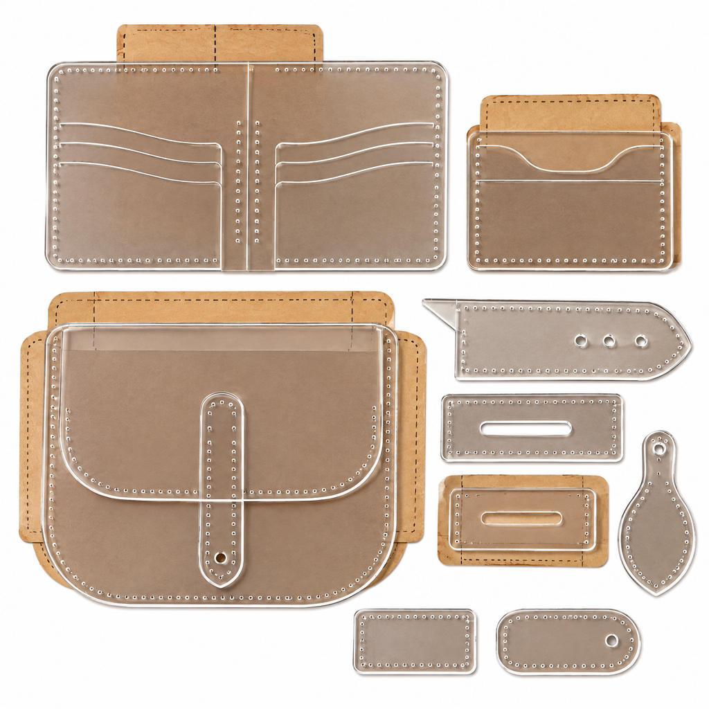 Leather Pattern Template Set – Reusable DIY Craft Templates