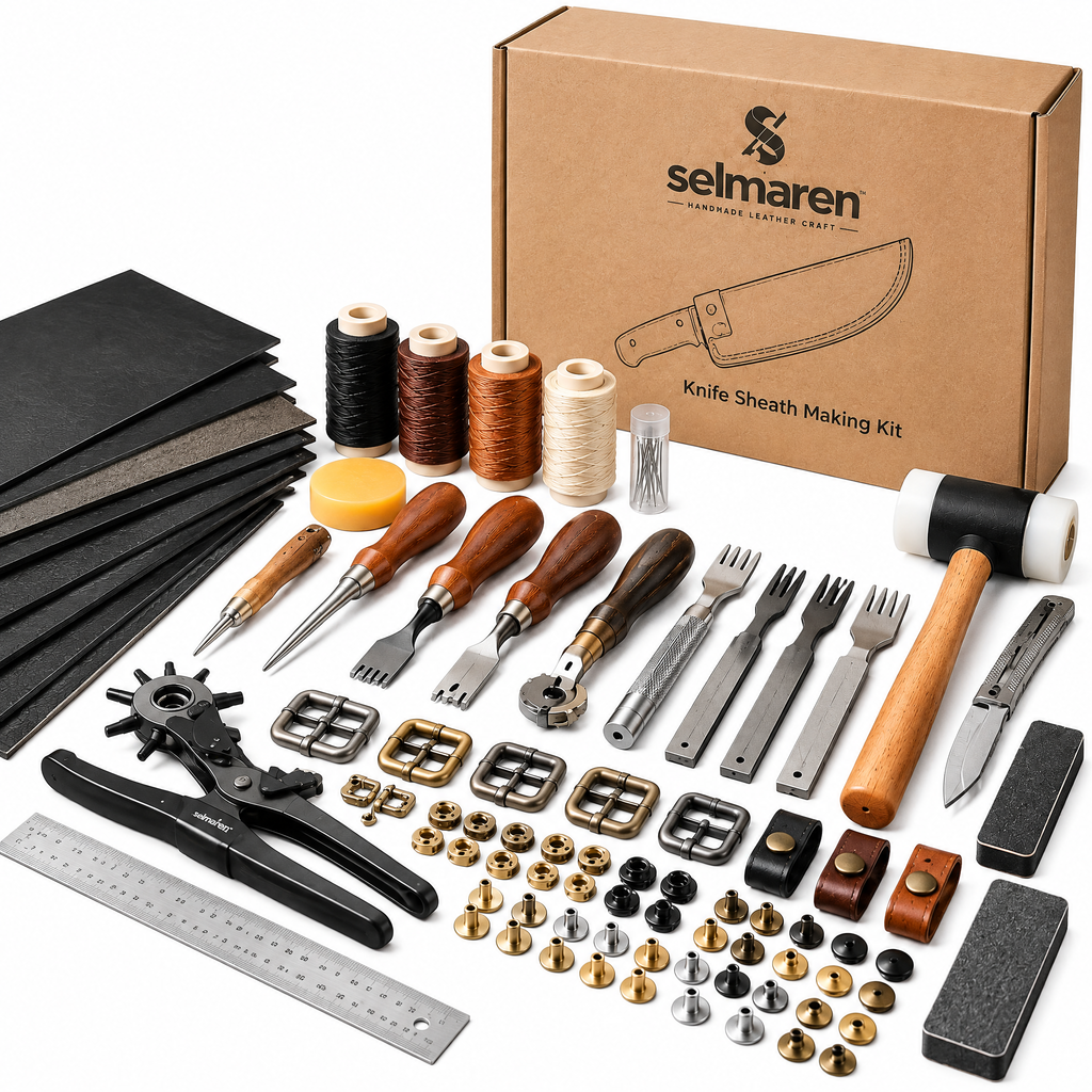Leather Knife Sheath Making Kit – DIY Custom Sheath Craft Set