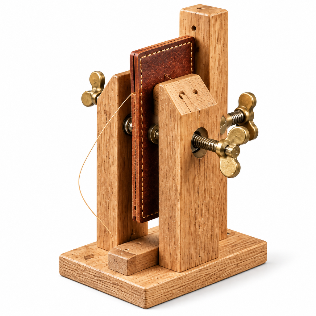 Leather Stitching Pony Clamp – Wooden Sewing Holding Tool